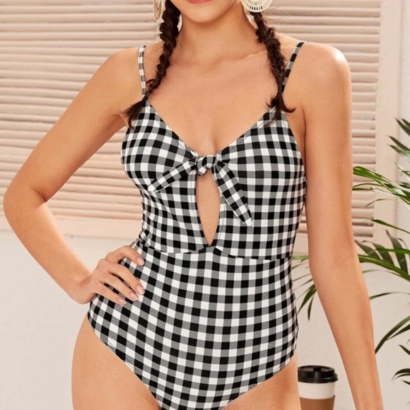 Tops - Cut Out Knot Skinny Cami Bodysuit